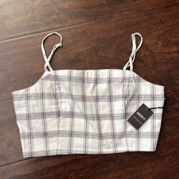 Forever 21 Checkered Crop Cami Top - Picture 4 of 7